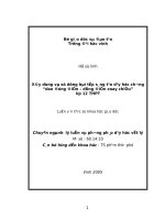 Xây dựng và sử dụng bài tập sáng tạo dạy học chương dao động điện   dòng điện xoay chiều lớp 12 THPT 