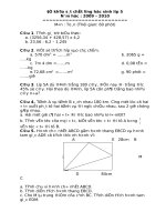 Gián án Đề khảo sát chất lượng học sinh lớp 5