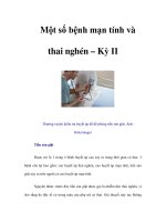 Tài liệu Một số bệnh mạn tính và thai nghén – Kỳ II pdf
