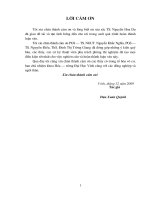 Xác định hàm lượng một số nguyên tố đất hiếm và kim loại độc chì, cadimi trong đất nông nghiệp xã nghi ân   thành phố vinh   nghệ an 