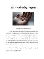 Tài liệu Một số thuốc chống đông máu doc