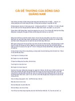 Tài liệu CÁI DỄ THƯƠNG CỦA ĐỒNG DAO QUẢNG NAM ppt