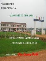 Tài liệu Tiếng anh 6 (unit 13)