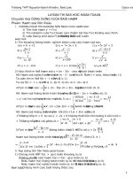 Tài liệu Ứng dụng của đạo hàm Lê Văn Tiến pptx