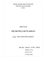 Đề tài PHÂN TÍCH CHỨNG KHOÁN 