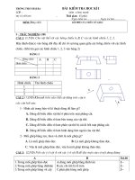 Bài giảng Đề thi học ki I công nghệ 8