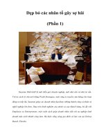 Tài liệu Dẹp bỏ các nhân tố gây sợ hãi (Phần 1) pptx