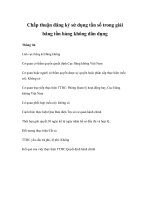 Tài liệu Chấp thuận đăng ký sử dụng tần số trong giải băng tần hàng không dân dụng pdf