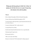 Tài liệu Thông qua nội dung quảng cáo thuốc bảo vệ thực vật (quảng cáo trên báo chí của các cơ quan Trung ương; trên intemet; trên xuất bản phẩm) pdf