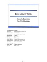 Tài liệu Basic Security Policy doc