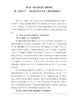 Tài liệu ỨNG DỤNG EXCEL TRONG HỒI QUY TƯƠNG QUAN VÀ DỰ BÁO KINH TẾ ppt