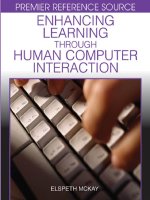Tài liệu Enhancing Learning Through Human Computer Interaction docx