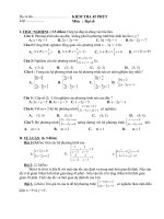 Bài soạn DE KIEM TRA DAI 45-chuong 3