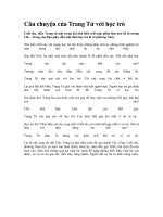 Gián án Câu chuyện Trang Tử với học trò