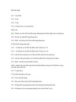 Tài liệu Phím tắt chung ppt