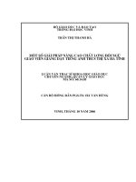 Một số giải pháp nâng cao chất lượng đội ngũ giáo viên giảng dạy tiếng anh THCS thị xã hà tĩnh 