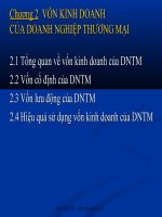VỐN KINH DOANH CỦA DOANH NGHIỆP THƯƠNG MẠI
