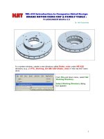 Tài liệu BRAKE ROTOR USING UDF & FAMILY TABLE ppt