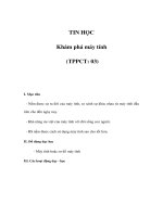 Tài liệu TIN HỌC - Khám phá máy tính doc