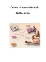 Tài liệu Ưu điểm và nhược điểm thuốc đái tháo đường ppt