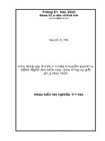 Xây dựng gia đình văn hoá ở huyện quỳnh lưu (tỉnh nghệ an) hiện nay  thực trạng và giải pháp thực hiện 