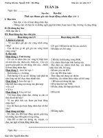 Bài giảng các môn lớp 4 tuần 26