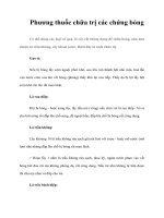 Tài liệu Phương thuốc chữa trị các chứng bỏng doc