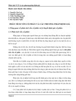 Phân tích vốn cổ phần và các phưong pháp định giá 