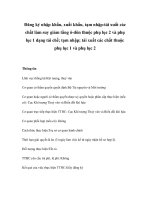 Tài liệu Đăng ký nhập khẩu, xuất khẩu, tạm nhập-tái xuất các chất làm suy giảm tầng ô-dôn thuộc phụ lục 2 và phụ lục 1 dạng tái chế; tạm nhập; tái xuất các chất thuộc phụ lục 1 và phụ lục 2 pdf