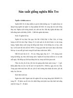 Tài liệu Sản xuất giống nghêu Bến Tre docx