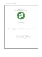 Tiểu luận khai phá dữ liệu: Sử dụng phần mềm Weka phân lớp và áp dụng cho dataset Colories