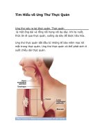 Tài liệu Esophageal cancer pptx