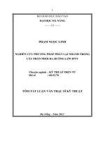 Nghiên cứu phương pháp phát lại nhanh trong cây phân phối đa hướng lớn IPTV 