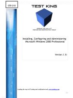 Tài liệu lInstalling, Configuring and Administering Microsoft Windows 2000 Professional pdf