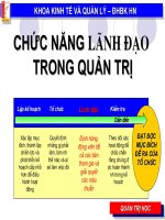 Tài liệu Quản trị học_ Chức năng lãnh đạo pdf