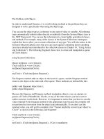 Tài liệu The Problem with Objects docx