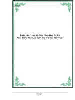 Tài liệu Luận văn “Một Số Biện Pháp Duy Trì Và Phát Triển Nhân Sự Tại Công ty Fotai Việt Nam” pptx