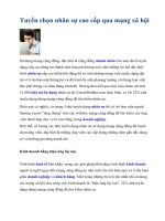 Tài liệu Tuyển chọn nhân sự cao cấp qua mạng xã hội docx
