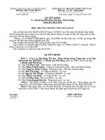 Tài liệu Quyết đinh thành lập hội đông thi đua khen thưởng