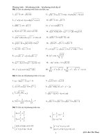 Tài liệu bài tập phương trình, bất phương trình, hệ phương trình hay