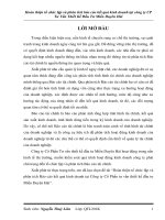 Hoàn thiện tổ chức lập và phân tích báo cáo kết quả kinh doanh tại công ty CP tư vấn thiết kế đầu tư miền duyên hải 