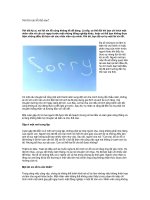 Tài liệu Nói lời xin lỗi thế nào? doc