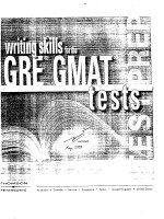 Writing skills GRE - GMAT