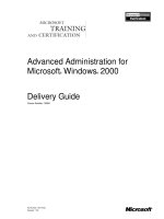 Tài liệu Advanced Administration for Microsoft® Windows® 2000 ppt