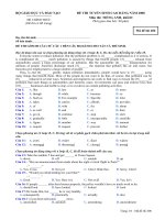 Tài liệu Đề thi CĐ môn Tiếng Anh khối D 2008 M406 doc