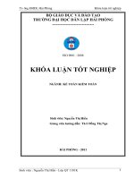 Hoàn thiện công tác tổ chức kế toán thuế giá trị gia tăng tại công ty TNHH một thành viên than hồng thái 