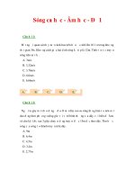 Tài liệu Sóng cơ học - Âm học - Đề 1 pptx