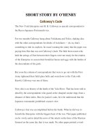 Tài liệu LUYỆN ĐỌC TIẾNG ANH QUA TÁC PHẨM VĂN HỌC-SHORT STORY BY O’HENRY -Calloway''''s Code ppt