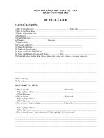 Tài liệu BM.YT.03.- Sơ yếu lý lịch pptx