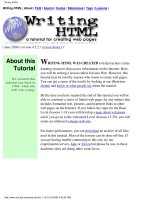 Tài liệu WRITING HTML docx